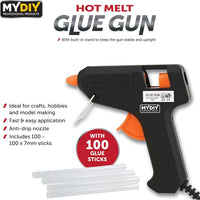 Hot Melt Glue Gun 100pcs glue stick Arts Crafts DIY 11.5cm x 15cm x 7cm