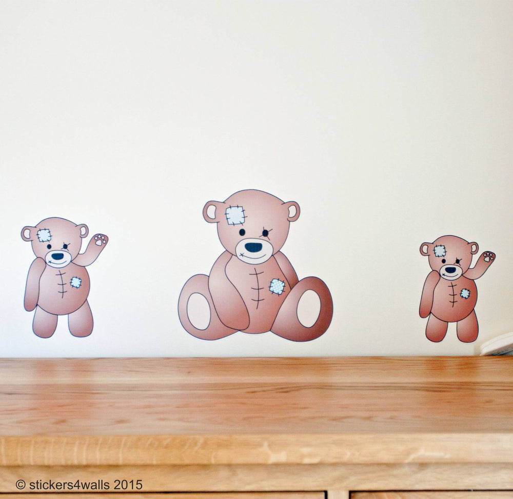 Now On Sale Tatty Teddy style Fabric Wall Stickers - Reusable