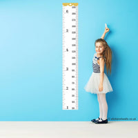 Fun Tape Measure Adhesive Height Chart - Reusable Wall Sticker