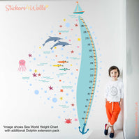 
              Dolphin Themed Fabric Wall Stickers Extension Pack - Reusable
            