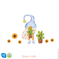 
              Gardening Gnome Spring Window Decor Cling Stickers
            