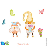 
              Gardening Gnome Spring Window Decor Cling Stickers
            