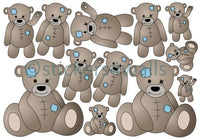 
              Now On Sale Tatty Teddy style Fabric Wall Stickers - Reusable
            