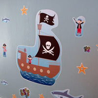 On Sale Now Pirate Story Wall Stickers - Interactive Wall decor