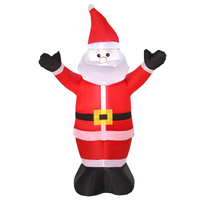 
              4ft Inflatable Christmas Santa Claus Xmas Deco 1 LED Air Blown Yard Outdoor
            
