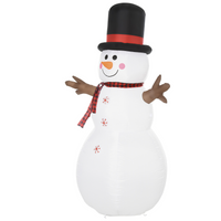 
              6ft Giant Inflatable Snowman Christmas Deco LED Lights Accessories Cute Family
            