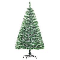 
              5ft Indoor Christmas Tree Artificial Deco Xmas Gift Metal Stand 416 Tips
            