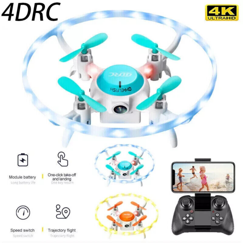 4DRC V5 Kids and Beginners Mini RC Drone V5 RC Quadcopter with 1080P HD Wide Angle Camera, Drones suitable for children and beginners