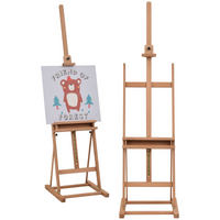 H-Frame Studio Easel Height Adjustable with Canvas Holder Pencil Case Vinsetto
