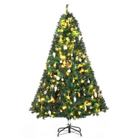 
              1.8m 6ft Pre-Lit Artificial Christmas Tree 200 LED  Tree Decorative Balls Stand
            