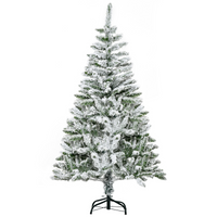 
              5ft Snow Flocked Artificial Christmas Tree w/ Realistic Branch Tips HOMCOM
            
