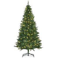 
              6 Feet Christmas Tree Warm White LED Light Holiday Home Decoration, Green
            