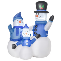 
              4ft Inflatable Christmas Snowmen Family Xmas LED Outdoor Indoor s Yard
            