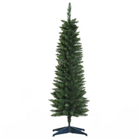 
              1.5m 5ft Artificial Pine Pencil Slim Christmas Tree 294 Branch Tips with Stand
            