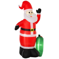 
              7.5ft Inflatable Christmas Santa Claus with LED Air Blown Outdoor Yard Deco
            