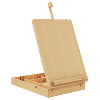 
              Vinsetto Wooden Table Easel Box Hold Canvas up to 61cm Adjustable Sketch Board
            
