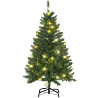 
              4 Feet Christmas Tree Warm White LED Light Holiday Home Decoration, Green
            