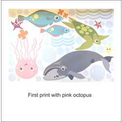 Half Price Sea Themed Whale Wall Stickers due to small defect