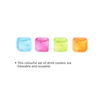 
              Vinsani Multi-Packs Frozen Cold Drink Freezer Chilled Reusable Fast Freeze Water Filled Ice Cubes for Drinks - Ideal for BBQ Parties, Summer Picnics or General Use - Multicoloured
            