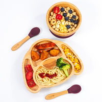 
              VINSANI BAMBOO DOG BABY PLATE BOWL & SPOON SET
            