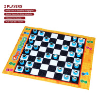 SOKA Chess & Checkers Giant Board Game Playmat Entertainment for Kids