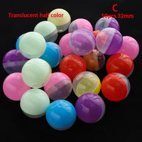 
              50pc Mini 28/32MM Clear Transparency Plastic Capsule Toy Surprise Ball Tiny Container Making Things Model Gashapon toy Random
            