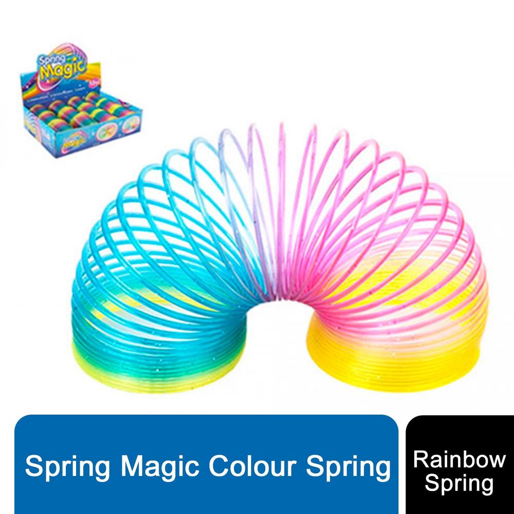 Rainbow Magic Glitter Spring Toys for Boys & Girls 2.5 X 2.5