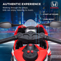 Honda CBR1000RR Licensed 6V Kids Electric Motorbike Ride On Car for 3-5 Years RED