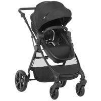 
              HOMCOM Foldable Baby Pushchair with Fully Reclining Backrest From Birth to 3 Years Black
            