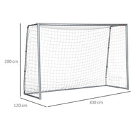 
              SPORTNOW 10ft x 6.5ft Football Goal, Simple Set Up Football Training Net
            