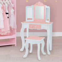 
              Fantasy Fields Star Dressing Tables Vanity Table with Mirror & Stool TD-11670Q
            