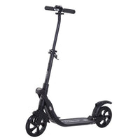 
              Folding Kick Scooter Teens Adult Ride On Adjustable 2 Big Wheels Black HOMCOM
            