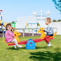 
              HOMCOM Kids Seesaw Safe Teeter Totter 2 Seats with Easy-Grip Handles
            