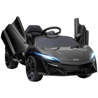 McLaren Licensed 12V Kids Electric Ride-On Car with Remote Control Music BLACK