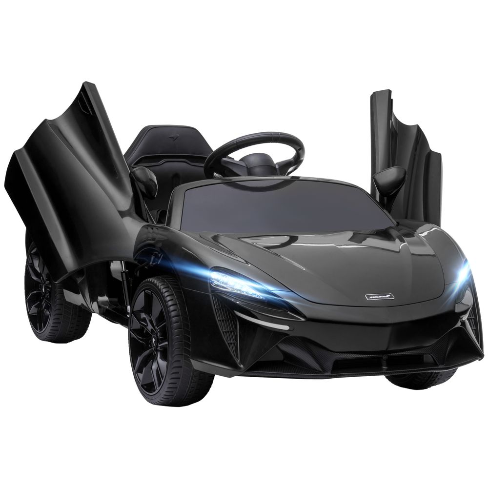 McLaren Licensed 12V Kids Electric Ride-On Car with Remote Control Music BLACK