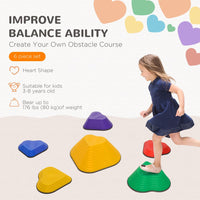 
              AIYAPLAY 6PCs Kids Stepping Stones, Non-Slip Stackable River Stones
            