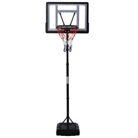 HOMCOM 1.55-2.1m Basketball Hoop and Stand with Fillable Base Wheels