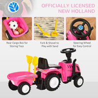 
              HOMCOM Ride On Tractor Toddler Walker Sliding Car with Horn No Power PINK
            