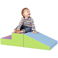 
              HOMCOM 2 Piece Soft Play Set for Toddler Climb and Crawl
            