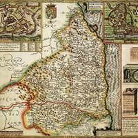 Northumberland Historical Map 1000 Piece Jigsaw Puzzle (1610)