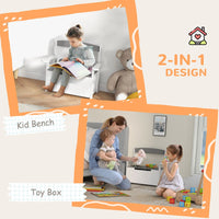 
              AIYAPLAY 2 in 1 Toy Box for Kids with Safety Lid for Bedroom, Nursery
            