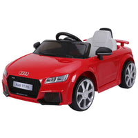 Audi TT RS 12V Battery Licensed Ride On Car with Remote Headlight MP3 RED