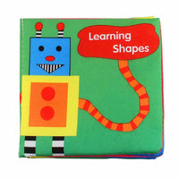 
              Doodle Non-Toxic Soft Infant Early Learning Shapes Baby Cloth Book
            