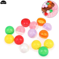 50pc Mini 28/32MM Clear Transparency Plastic Capsule Toy Surprise Ball Tiny Container Making Things Model Gashapon toy Random