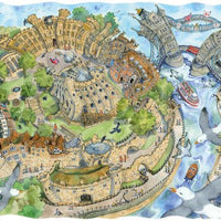 The Tower of London and Tower Bridge - Wendy Brown 1000 Piece Jigsaw Puzzle