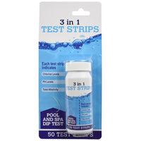 3 In 1 Pool And Spa Dip Test Strips 50 Pack