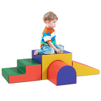 
              HOMCOM 4-piece Soft Play Set, Baby Foam Block Toy Toddler 1-3 Years
            