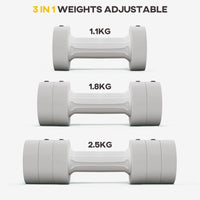 
              SPORTNOW Adjustable Dumbbells Set Fast Adjust and Compact 2.5kg x 2
            