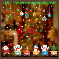 
              9 Sheets Christmas Window Stickers Double-side PVC Reusable Window Cling
            