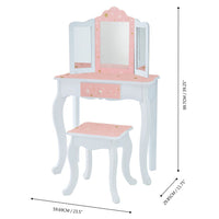 
              Fantasy Fields Star Dressing Tables Vanity Table with Mirror & Stool TD-11670Q
            